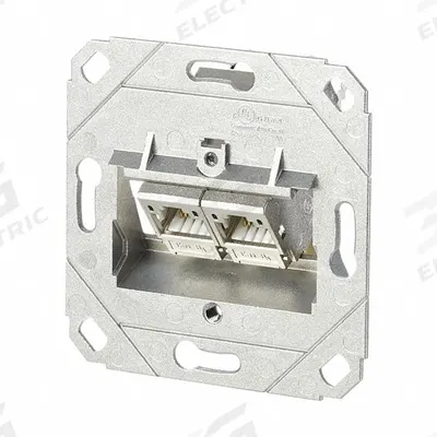 METZ CONNECT Wall Outlet: UP0, GD-Zn (Zinc Die-Cast), IDC Connection x RJ45 - Voice & Data Housings, Panels & Connector Components