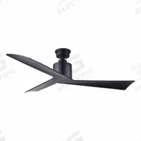 CANARM Ceiling Fan: 3,787 cfm Airflow, 52 in Blade Dia, 5 Speeds, 120V AC, Single Phase, Black (MPN CF52ELI3BK). Key specifications — Voltage: 120V AC; Light Kit: No; Number of Speeds: 5; Phase: Single; Current: 0.1 A; Brand: CANARM.