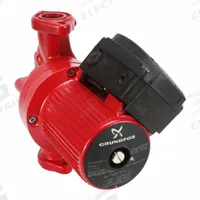 Circulating Pump: 3/8 hp HP, 460V AC, Cast Iron, 2, 26 ft Max. Head, 11 in Face to Face, Inline (MPN 96402711). Key specifications — Nameplate Voltage: 460V AC; Connection Type: Flange; Brand: GRUNDFOS; Number of Speeds: 2; Includes Volute: Volute Included; Efficiency: Standard Efficiency; System Type: Potable Water.