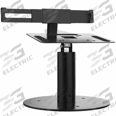 CTA DIGITAL Tabletop Stand: Black, 8 5/8 in Overall Wd - Monitor & Laptop Risers