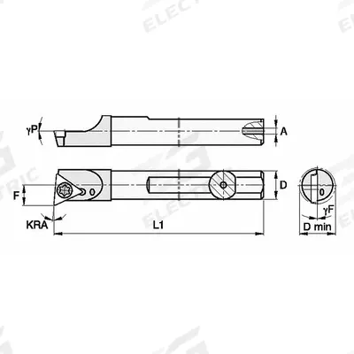 WIDIA Indexable Boring Bar: FCBI31245R (MPN 2829787) - Indexable Boring Bars