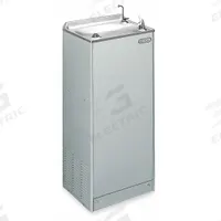 ELKAY Drinking Fountain: 8 gph @ 50°F, 41 1/2 in Overall Ht, Top Push Button, 18 in Overall Wd, Gray (MPN EFHA8L1Z). Key specifications — Brand: ELKAY; Housing Color: Gray.