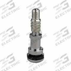 HALTEC Truck Valve: Clamp-In Valve, Clamp-In, 180° Valve Stem Angle, Straight, Std Bore Valve Size (MPN N-1600). Key specifications — Valve Type: Clamp-In; Thread Size: 0.305-32; Valve Shape: Straight; Color: Chrome; Product Type: Clamp-In Valve; Compatible Vehicle Type: Ford "F" Series Trucks with Dual Wheels; Material: Aluminum; Brand: HALTEC.