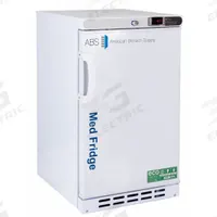 AMERICAN BIOTECH SUPPLY Lab Refrigerator: 2.5 cu ft, Undercounter, 2°C to 7°C, 22 3/4 in Overall Dp (MPN PH-ABT-HC-UCBI-0204). Key specifications — Door Opening Style: Right; Color: White; Alarm Type: Temperature; Manufacturer Part Number: PH-ABT-HC-UCBI-0204; Brand: AMERICAN BIOTECH SUPPLY; Product Type: Lab Refrigerator; Door Type: Swing Solid; Refrigerant Type: R-600a.