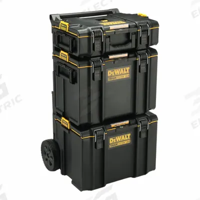 DEWALT Tough System Tool Box: 19 7/8 in W x 24 in D x 38 5/16 in H, Metal - Tough System Rolling Tool Box Sets