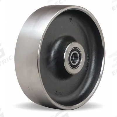 APPROVED VENDOR Caster Wheel: 12 in Wheel Dia., 4 in Wheel Wd, Steel, 7,000 lb Load Rating - Heat-Resistant Steel Tread Wheels