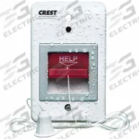 CREST HEALTHCARE SUPPLY Pullcord Station: 2 3/4 in Overall Wd, 28V DC, 6132C. Key specifications — Standards: FDA Listed; Manufacturer Part Number: 6132C; Color: White; Voltage: 28V DC; Brand: CREST HEALTHCARE SUPPLY; Call Station Type: Pullcord Station; Part Type: Station Replacements; Station Type: Pullcord Station.