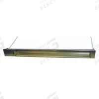 FOSTORIA Electric Infrared Heater: 1500W Watt Output, 120V AC, 1 Phase, Hardwired, 60° Beam Pattern (MPN OCH-46-120V-SSE). Key specifications — Wattage Output: 1500W; Voltage: 120V AC; Brand: FOSTORIA; Electrical Connection: Hardwired; Element Type: Quartz Tube; Housing Color: Silver; Housing Material: 304 Stainless Steel; Overall Dimensions - L x W x D: 48 in x 5-3/8 in x 6-1/2 in.