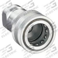 PARKER Hydraulic Quick Connect Hose Coupling: 3/4 in Coupling Size, Steel, 106 lpm Max. Flow Rate (MPN H6-62). Key specifications — Thread Size: 3/4"-14; Brand: PARKER; Seal Material: Nitrile.