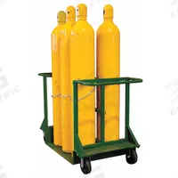 SAFTCART Cylinder Cart: 2,800 lb, 6 Cylinder Capacity, 9 1/2 in Max. Tank Dia., Flow-Back (MPN CT-6). Key specifications — Brand: SAFTCART; Caster/Wheel Configuration: (4) Swivel.