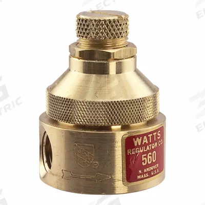 Watts Pressure Regulator: FNPT x FNPT, 1/8 in Pipe Size, Brass, 0 psi to 25 psi - Standard Capacity Water Pressure Regulators