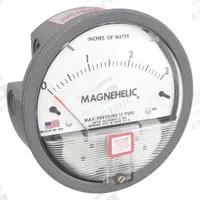 DWYER Differential Pressure Gauge: Back/Single-Side, 1/8 in NPT Female, 2000, 4 in Dial, IP67, IP67 (MPN 2003). Key specifications — Sensor Type: Diaphragm; Series: 2000; Housing Material: Die Cast Aluminum; Certificate of Calibration: Not Included.