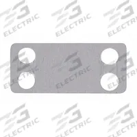 Marker Plate: Rectangle, 1 3/4 in x 1 3/4 in, 316 Stainless Steel, 0.01 in Thick, 4 Holes (MPN MMP172-C316). Key specifications — Material: 316 Stainless Steel; Brand: PANDUIT; Size: 1-3/4 in x 1-3/4 in.