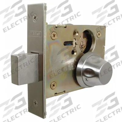 LIFE SAVER Deadbolt Lock: Mortise, 1 3/4 in Door Thick - Max, Ligature-Resistant - Ligature-Resistant Deadbolts
