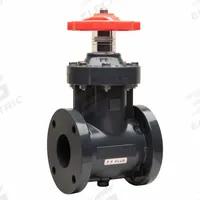 ASAHI Gate Valve: 4 in, PVC, Non-Rising, Class 150 Flange, 150 psi CWP, Wheel (MPN 1251040). Key specifications — Brand: ASAHI; Bonnet Material: PVC; Wedge Material: Polypropylene.