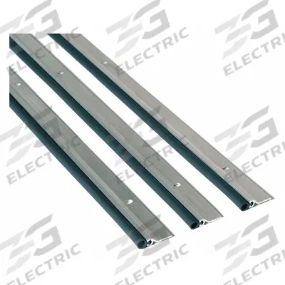 NATIONAL GUARD Door Weatherstripping: Bulb Insert, 7 ft Lg, 3 ft Wd - Metal Leaf Weatherstripping