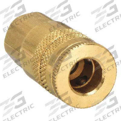 PARKER Quick Connect Hose Coupling: 1/4 in Body Size, 1/4 in Hose Fitting Size - Industrial Interchange Brass Quick-Connect Air Coupling Bodies