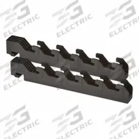 CAMBRO Vertical Wall Upright: 84 in Ht, 24 in Dp, 67 in Lg, Black, 0 Rails (MPN EWSU152PK110). Key specifications — Color: Black; Includes: Post Connectors; Series: Elevation; Product Type: Vertical Wall Upright.