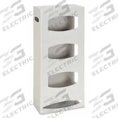 BOWMAN DISPENSERS Glove Dispenser: ABS, 10 1/8 in Overall Wd, 20 1/2 in Overall Ht, 4 in Overall Dp (MPN PS004-0212). Key specifications — Dispenser Layout: (3) Boxes and (1) Roll of Bags; Fill Direction: Right Load; Material: ABS; Brand: BOWMAN DISPENSERS; Color: Beige.
