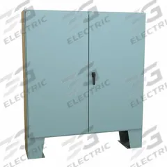 HAMMOND Electrical Enclosure: Steel, 72 in x 72 in x 17 in, NEMA 12, w/Panel, Solid Cover, Hinged (MPN 1422F16F). Key specifications — Brand: HAMMOND; Closure Method: Handle; Knockouts: Not Included.