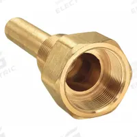 WINTERS Threaded Thermowell: Brass, For 3 1/2 in Stem Lg, 2 1/2 in Insertion Lg, 710 psi (MPN TIW01LF). Key specifications — attr1275131: 400°F/204°C; attr1275136: WINTERS; attr1275129: 710 psi.
