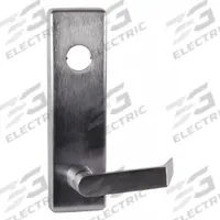 FALCON EXITS Mechanical Exit Device Trim: Chrome (MPN 510L-NL-D US26D). Key specifications — Color: Silver; Product Type: Mechanical Exit Device Trim; Brand: FALCON EXITS; Outside Trim Type: Lever; Exit Device Style: Dane; ADA Compliant: Yes.