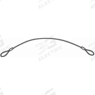 ITW BEE LEITZKE Tool Lanyard: Stainless Steel, 6 in Overall Lg, 3/4 in Loop 1 Size, Nylon - Lanyards