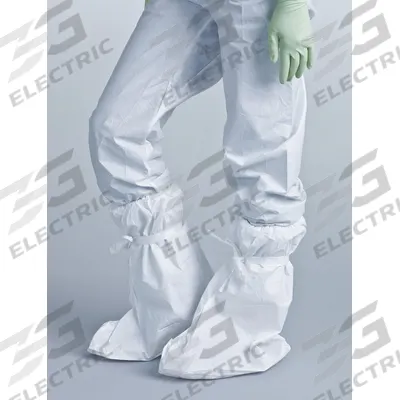 BIOCLEAN Boot Covers: Polypropylene, ISO 4 (Class 10) and above, Sterile, Elastic - ISO 4 Clean-Processed & Sterile Boot & Shoe Covers