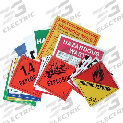 BREG Container Label: Various DOT Classes, 4 in x 4 in, 4 in Label Ht, 4 in Label Wd - Label & Placard Kits