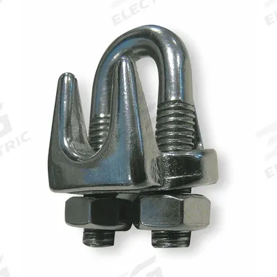 Dayton Wire Rope U-Bolt Clip: 1/8 in Compatible Rope Dia, 3 1/4 in Rope Turnback Lg - U-Bolt Clips