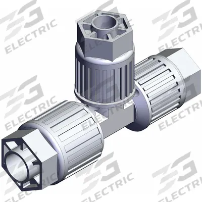 SMC High Purity Fitting: 1/2 in OD x 3/8 in OD x 3/8 in OD Size - PFA Compression Tube Fittings