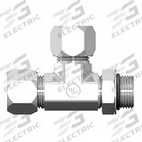 WEATHERHEAD Compression Tee Fitting: 1/4 in OD x 1/4 in Pipe x 1/4 in OD Size, 7/16"-20 Thread Size (MPN 7716X04X04X04). Key specifications — Brand: WEATHERHEAD; Series: 7000 Series Ermeto.