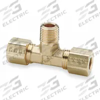 PARKER Compression Tee Fitting: 1/4 in OD x 1/4 in OD x 1/4 in Pipe Fitting Size, Brass, 10 PK (MPN 172C-4-4). Key specifications — Brand: PARKER.