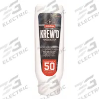 KREWD BY ERGODYNE Sunscreen: 50 SPF, Lotion, 8 oz (MPN 6351). Key specifications — Unitized: Bulk; Manufacturer Part Number: 6351; Format: Lotion; Purpose: Sunscreen; Brand: KREWD BY ERGODYNE; Formula Features: Paraben Free; Unit Package Type: Bottle; Active Ingredient: Avobenzone.