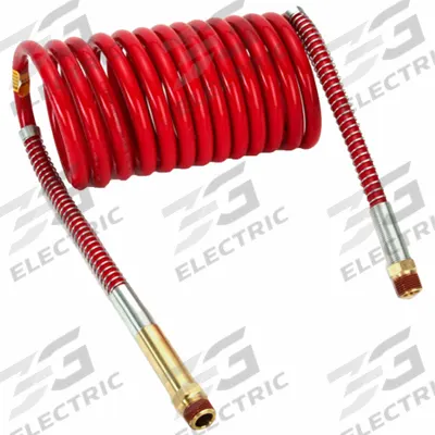 VELVAC Tubing: Red, Emergency, 1/2 in OD - Coiled Air Brake Assemblies