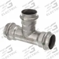VIEGA PROPRESS Crimp Tee Fitting: 1 in CTS x 1 in CTS x 1 in CTS Size, Rubber (MPN 80590). Key specifications — Brand: VIEGA PROPRESS.