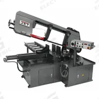 JET Band Saw: 10 in x 17 in, 50 to 275, 45° , 90°, 13.5 A, 3 Phase, 230V AC (MPN MBS-1323EVS-H). Key specifications — attr325085: JET; attr313073: 13.5 A; attr313074: 3; attr313072: 45° , 90°; attr313070: 10 in x 17 in; attr313071: 50 to 275.