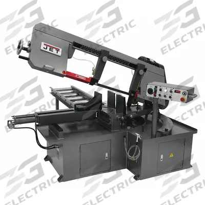 JET Band Saw: 10 in x 17 in, 50 to 275, 45°, 90°, 13.5 A, 3 Phase - Mitering Semi-Automatic Horizontal Band Saws