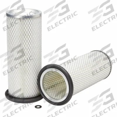 FLEETGUARD Air Filter: Round-Oval, Round, Axial Seal, 6 13/32 in Outside Dia - Round/Oval Engine Air Filters