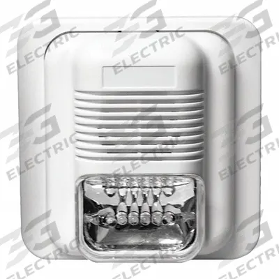 CREST HEALTHCARE SUPPLY Buzzer and Strobe: 126 mm Overall Wd, 24V AC - Call-for-Assistance Kits