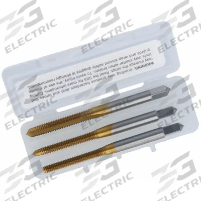 CLEVELAND Tap Kit: #6-32 UNC, H3 / 2B, 2 Flute - Three-Piece Hand Tap Sets
