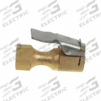 HALTEC Air Chuck: Heavy-Duty Tire Chucks, Straight Lock-On, Single Head, 200 psi Max Op Air Pressure (MPN CH-360). Key specifications — Material: Brass; Thread Standard: FNPT; Thread Size: 1/4 in; Color: Brass; Brand: HALTEC.