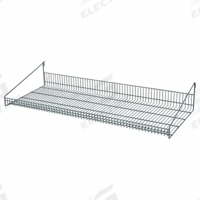 METRO Shelf: 47 1/4 in x 19 3/8 in x 7 3/4 in, 50 lb Load Capacity, Steel, Epoxy Coated - Shelves for Wire Grid Panels