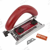 ROBERTS Carpet Trimmer: Manual, Adj, Left/Right (MPN 10-616-2A). Key specifications — attr1004967: ROBERTS; attr1008738: Stainless Steel; attr1008743: Rubber; attr1015342: (20) Heavy-Duty Slotted Blades; attr1016353: Manual; attr1016354: Right; attr1016355: Adjustable.