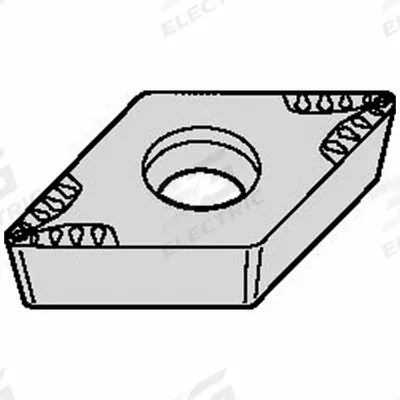 WIDIA POSITIVE INSERT GEO MU: DCMT3252MU - Diamond Indexable Turning Inserts
