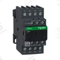 SCHNEIDER IEC Magnetic Contactor: Non-Reversing, 4 Poles, 4NO Contacts, 32 A, 120V AC Coil (MPN LC1DT32G7). Key specifications — Brand: SCHNEIDER; Integrated Surge Suppression: No.