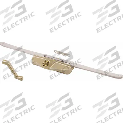 TRUE HARDWARE Window Operator: Crank, Handle Included, Non-Handed, Sash, Copper - Awning & Casement Window Operators & Handles