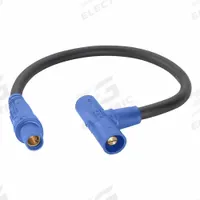 Paralleling Tee: Male-Male-Female, Blue, 600V AC, 400 A, Series 16 (MPN 16A31-UB). Key specifications — Brand: LEVITON; Gender Configuration: Male-Male-Female.
