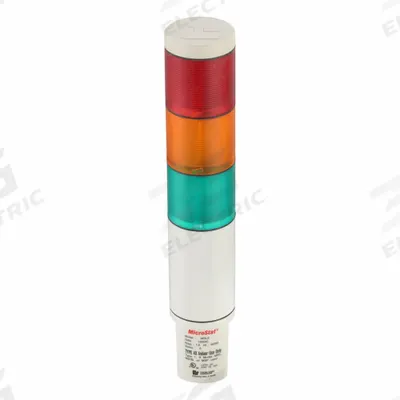 FEDERAL SIGNAL Tower Light Incandescent Assembly: 5 Tier, Amber/Blue/Clear/Green/Red - Five-Tier Tower Light Assemblies