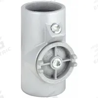 Sealing Fitting - Vertical and Horizontal: Iron, 2 1/2 in Trade Size, Female, NPT, EYS (MPN EYS-7). Key specifications — Brand: APPLETON ELECTRIC; Connection Type: Threaded; Thread Gender: Female; Ends - Hazardous Fittings: 2-1/2 in FNPT x 2-1/2 in FNPT; Material: Iron; Hazardous Location Rating: Class I, Division 1 and 2, Groups B, C, D; Thread Type: NPT; Standards: CSA C22.2 No 30.